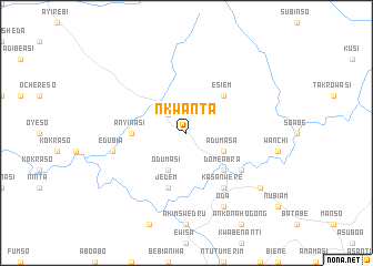 map of Nkwanta