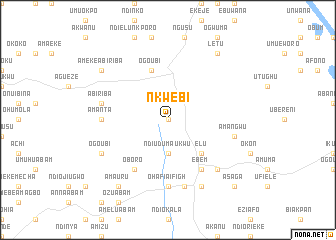 map of Nkwebi