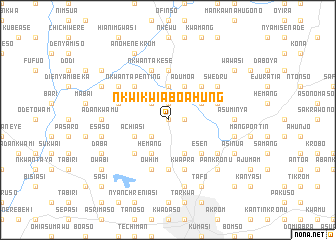 map of Nkwikwia Boahung