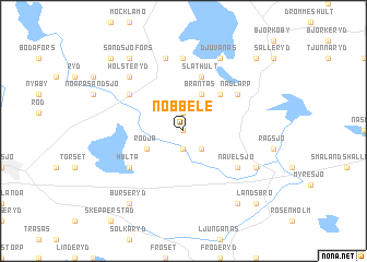 map of Nöbbele