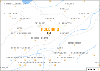 map of Nocciano