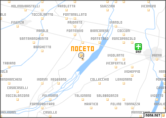 map of Noceto