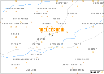 map of Noël-Cerneux