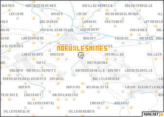 map of Noeux-les-Mines