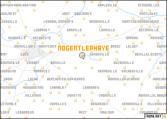 map of Nogent-le-Phaye