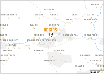map of Noginsk