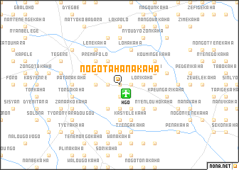 map of Nogotahanakaha