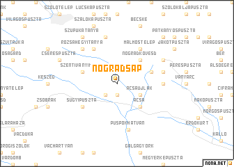 map of Nógrádsáp