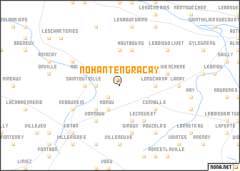 map of Nohant-en-Graçay