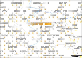 map of Noirfontaine
