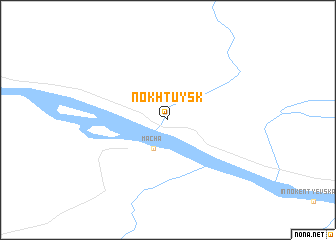 map of Nokhtuysk