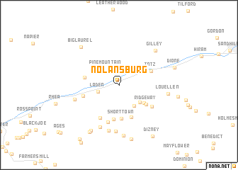 map of Nolansburg