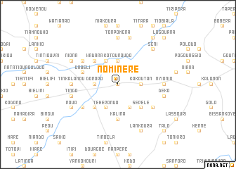 map of Nominéré