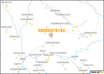 map of Nomreh-ye Yek