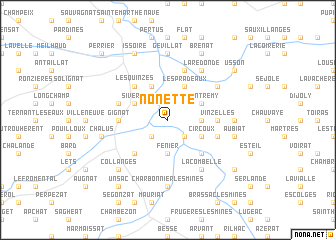 map of Nonette