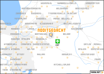 map of Nooitgedacht