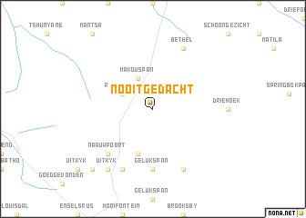 map of Nooitgedacht