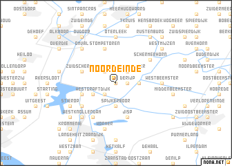 map of Noordeinde