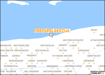 map of Noordpolderzijl