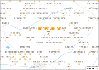 map of Noordwolde