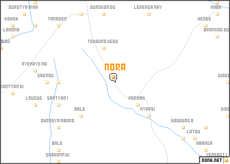 map of Nora