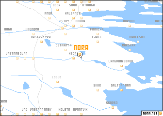 map of Nora