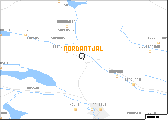 map of Nordantjäl