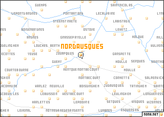 map of Nordausques