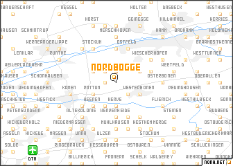 map of Nordbögge