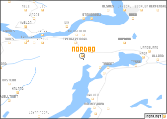 map of Nordbø