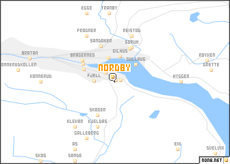 map of Nordby