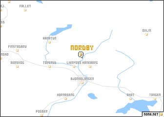 map of Nordby