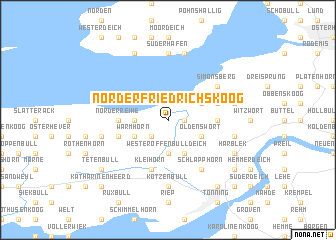 map of Norderfriedrichskoog