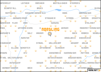 map of Nördling