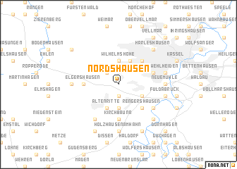 map of Nordshausen