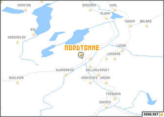 map of Nordtømme