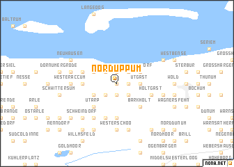 map of Nord Uppum