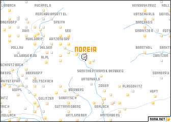 map of Noreia