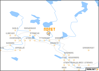 map of Noret