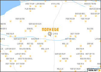 map of Nørhede