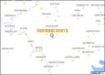 map of Noria Bacamayo