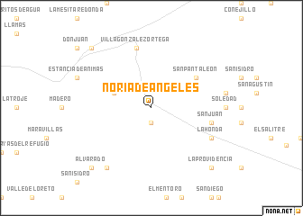 map of Noria de Ángeles