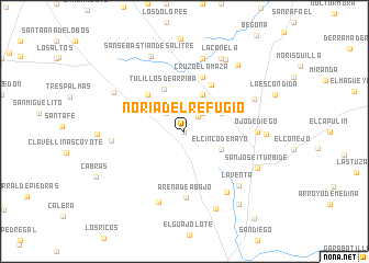 map of Noria del Refugio
