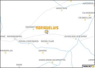 map of Noria de Luis