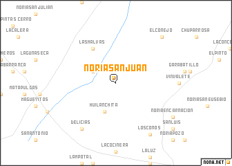 map of Noria San Juan