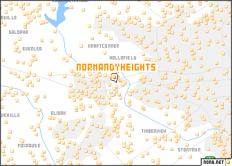 map of Normandy Heights