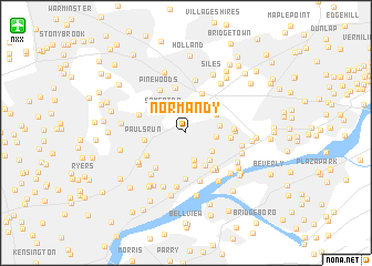 map of Normandy