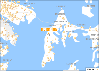 map of Normans