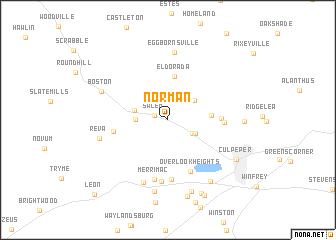 map of Norman