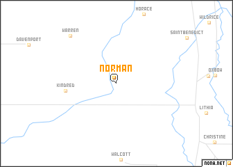 map of Norman